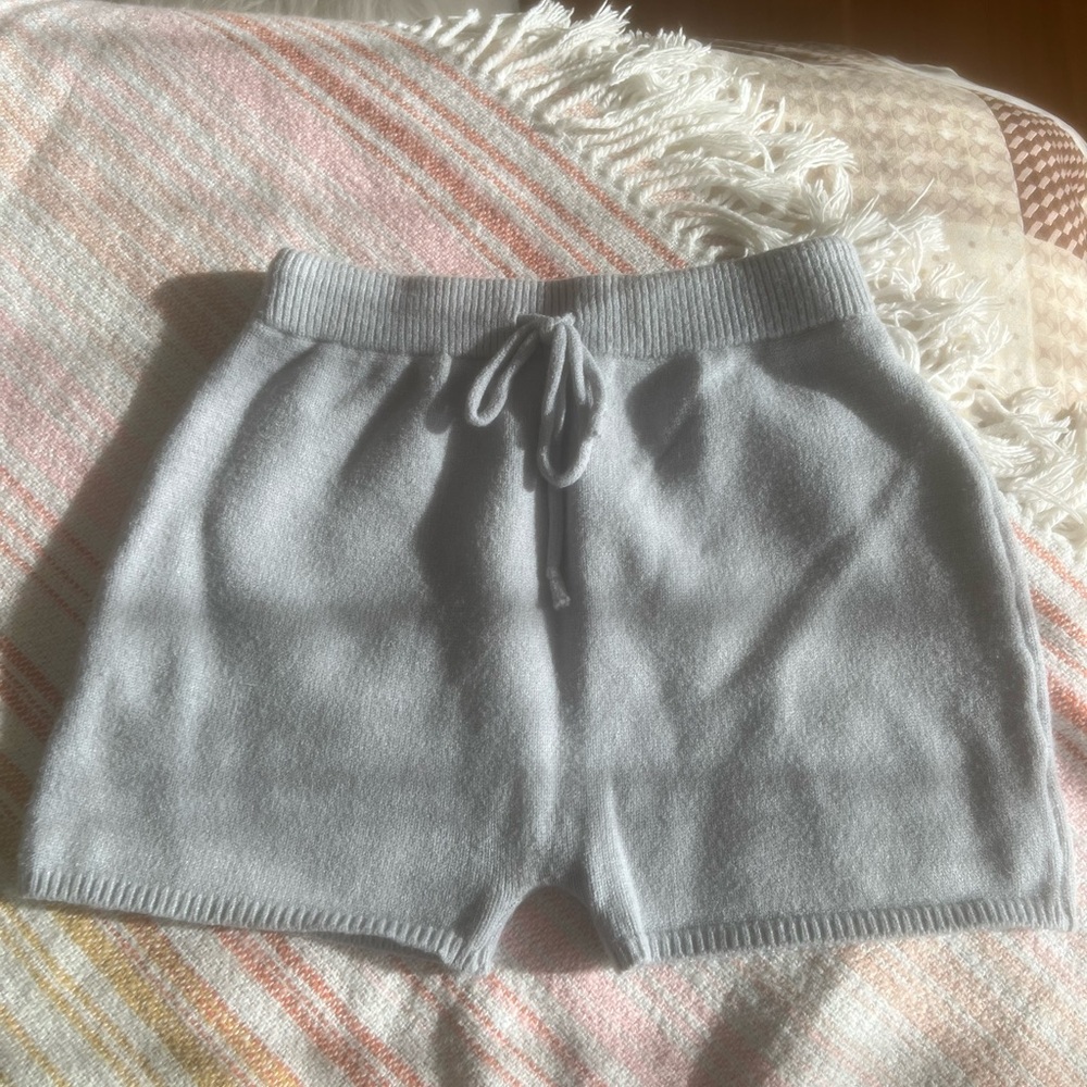 Line & Dot Womens Knit Lounge Blue Shorts Size S!!